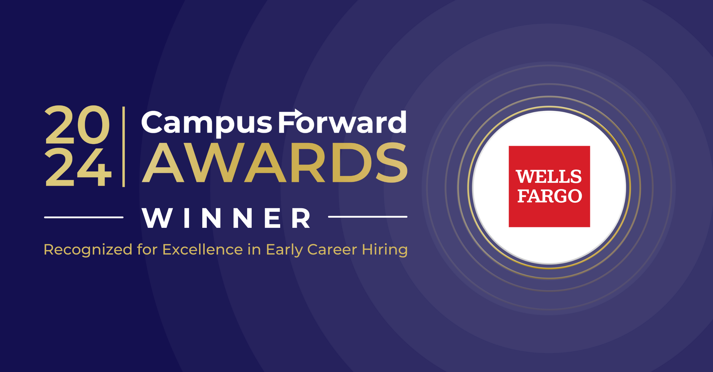 Wells Fargo 2024 Campus Forward Award Winner